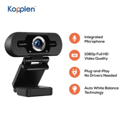 KOPPLEN Video Conference Fhd (1080P) Auto Focus Cmos Sensor Web Camera