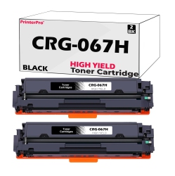 PRINTER PRO 2Bk Compatible Replacement for Canon 067 Canon 067H Toner Cartridge High Yield - Color Imageclass Lbp632CDw Lbp633CDw Mf652Cw Mf653CDw