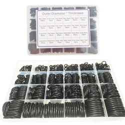 STANZ (Tm) 24 Size 740 PCs Nitrile Rubber Nbr O-Ring Gasket Ring Assortment Kits Thickness 1.5MM 2.4MM 3.1Mm