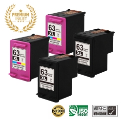 ULTRA TONER ® 2 Sets HP 63Xl/hp63/63/hp63/hp63Xl/hp-63 Remanufactured Inkjet Cartridge for Officejet 3833 3830 5255 4650 4655 4652