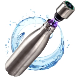 WINGOMART Uv Water Purifier & Self-Cleaning Insulated Stainless Steel Water Bottle - Turns Any Water Source Into Clean Drinking Water - Perfect For