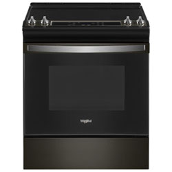 Whirlpool 30" 4.8 Cu. Ft. Self-Clean Slide-In Electric Range (YWEE515S0LB) - Black