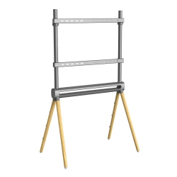 BOOST INDUSTRIES Avs-4970-GB Artistic Wooden Easel Studio Tv Display Stand for 49" to 70" Tv's (Grey/beech)