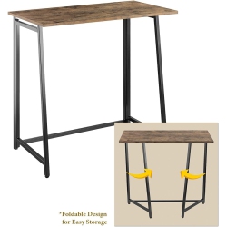 BOOST INDUSTRIES Df-8040F Foldable Workstation / Desk (Rustic Wood)