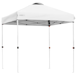 COSTWAY 6X6 Ft Pop Up Canopy Tent Camping Sun Shelter W/ Roller Bag