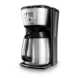 BLACKDECKER +Decker Thermal Coffee Maker, 12 Cup, Programmable, Digital Controls And Silver, Cm2036Sc