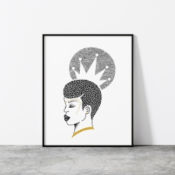 ANAYA ARTS Crowned By - 18" X 24" Art & Wall Décor Poster