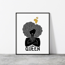ANAYA ARTS Queen By - 11" X 14" Art & Wall Décor Poster