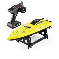 VOLTZ TOYS Rc High Speed Boat Toys, Remote Control Boat Rc Boat for Lakes And Pools, Speed Up to 25Km/h High Speed (Yellow)