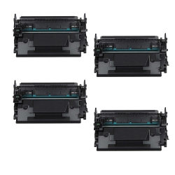 TONER4U - 4 Pack Crg121 Compatible Toner Cartridge for Canon 121, Canon121, 3252C001 In Black