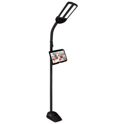 OttLite Dual Shade Traditional LED Floor Lamp - Whtie