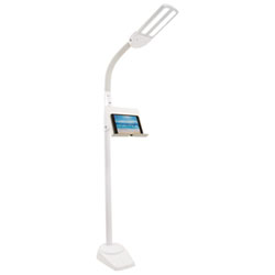 OttLite Dual Shade Traditional LED Floor Lamp - Whtie
