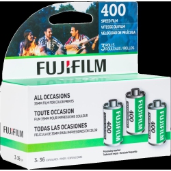FUJIFILM 400Asa 36 Exposure 3Pk Film