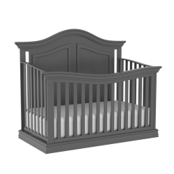 BEBELELO CANADA Verona 4 In 1 Baby Crib And Bed In Charcoal