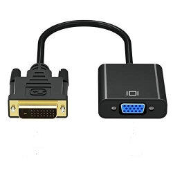 ISTAR Dvi-D to VGA Active Convertor Adapter(Dvi-D Male 24+1 Pin to VGA Female 15 Pin) - Suitable for Connecting Latest Graphic Cards \w Dvi D Out