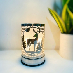 ACE Touch Sensor Lamp - Deer W/scented Oil Holder J1803 In Silver