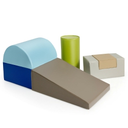 COSTWAY 6 Piece Climb Crawl Play Set Indoor Kids Baby Toddler Soft Safe Foam Blocks Toys