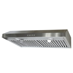 CROWN RANGE HOOD Crown 30" Stainless Steel Under Cabinet Range Hood - 500 Cfm Powerful Ventilation for Efficient Cooking - Easy to Install Lighting &
