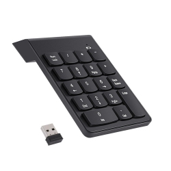 SPEEDEX Wireless 2.4G Numeric 18 Keys Chocolate Mini Keyboard Pad