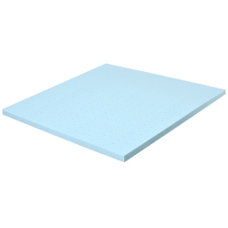 COSTWAY 4"gel-Infused Memory Foam Mattress Topper Ventilated Bed Pad