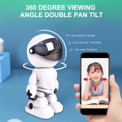 MATRIX Home Security Ip Camera Robot Intelligent Auto Tracking Camera Wireless Wifi Baby Video Monitor Surveillance Camera 1080P Cloud / Tf Card
