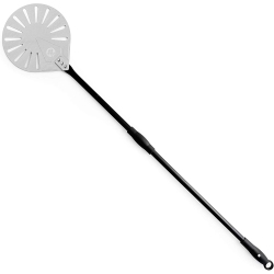 CHEF POMODORO Supreme Aluminum 9-Inch Turning Pizza Peel With Detachable Wood Handle
