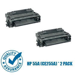 PRINTER PRO Compatible Replacement for 2 Pack HP 55A (Ce255A)/hp55A/ce255A/55A Toner Cartridge for HP Printer Laserjet Enterprise Mfp M525 P3015