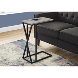 Monarch Contemporary Rectangular Accent Table - Dark Taupe