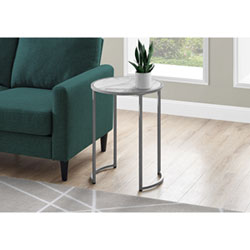 Table D'appoint Ronde Contemporaine De Monarch - Blanc