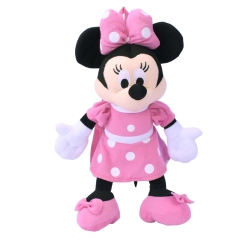 BIOWORLD Disney Minnie Mouse Plush Mini Backpack With Straps