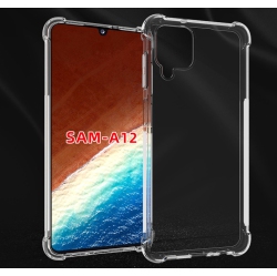 CC Topsave Extra Corner Bumper Soft Tpu Gel Rubber Case for Samsung Galaxy A12 6.5"(2020), Clear