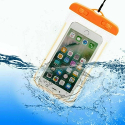 LEDEX Universal Waterproof Case Swim Cover Pouch Bag Mobile Phone Coque Water Proof Case for Iphone Samsung (Orange)