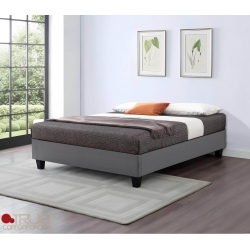 TRUE CONTEMPORARY Ez Base Foundation Platform Bed (Twin) In Grey
