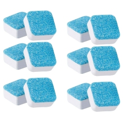 ISTAR Effervescent Tablet Washer Cleaner, Solid Washing Machine Cleaner, Deep Cleaning Remover \w Triple Decontamination for Bath Room Kitchen (12PCs)