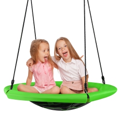 COSTWAY 40" Nest Tree Swing Outdoor Round Swing for Backyard