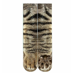 EZONEDEAL Unisex Animal Cat Paw Socks 3D Printed Crew Hoof Tube Funny for Men Women Kids In Multicolor