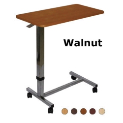 EZEE LIFE Overbed Table - Walnut Finish (Ch2001)