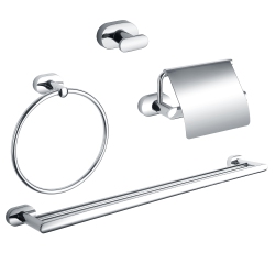 ANCONA Aria 4-Piece Bathroom Accessory Set In Chrome