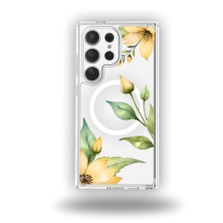 CASECO Samsung Galaxy S24 Ultra Wildflower Clear Case In Yellow
