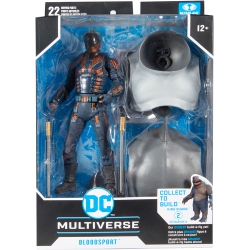 DC Multiverse Suicide Squad 7 Inch Action Figure Baf King Shark - Masked Bloodsport