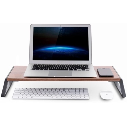SHOPPINGALL Premium Ergonomic Monitor Stand Riser - Sa-Ms1 (Walnut)