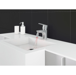 ANCONA Sola Bathroom Faucet With Led Light In Chrome