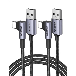 UGREEN USB C Cable 90 Degree 2 Pack Type C Fast Charger Cable Right Angle 6 Feet