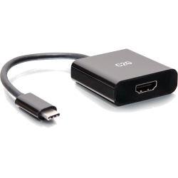 C2G USB-C Male to HDMI Adapter Converter Female Cable - (54459) In Black
