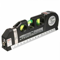 GNS New Multipurpose Laser Level Vertical Horizon Measuring Tape Aligner Ruler Steel