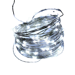 LED Battery Powered Copper Wire String Fairy Christmas Party Lights Warm in White