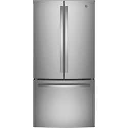 GE 33" 18.6 Cu. Ft. French Door Refrigerator with Water Dispenser (GWE19JYLFS) - Stainless Steel