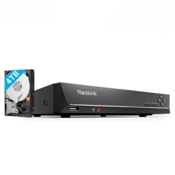 REOLINK Poe 16 Channel Nvr, Network Video Recorder, Support Up to 12Mp, Power Over Ethernet, 4Tb HDD Built-In