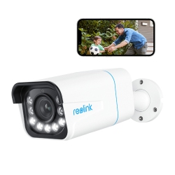 REOLINK 4K Ultra HD Spotlight Poe Security Camera, Person/vehicle Alerts, 5X Optical Zoom, Two-Way Audio, Color Night Vision