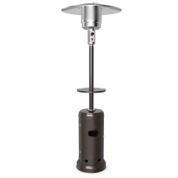 COSTWAY 48, 000Btu Outdoor Patio Heater With Wheels And Shelf Tabletop Floor Standing